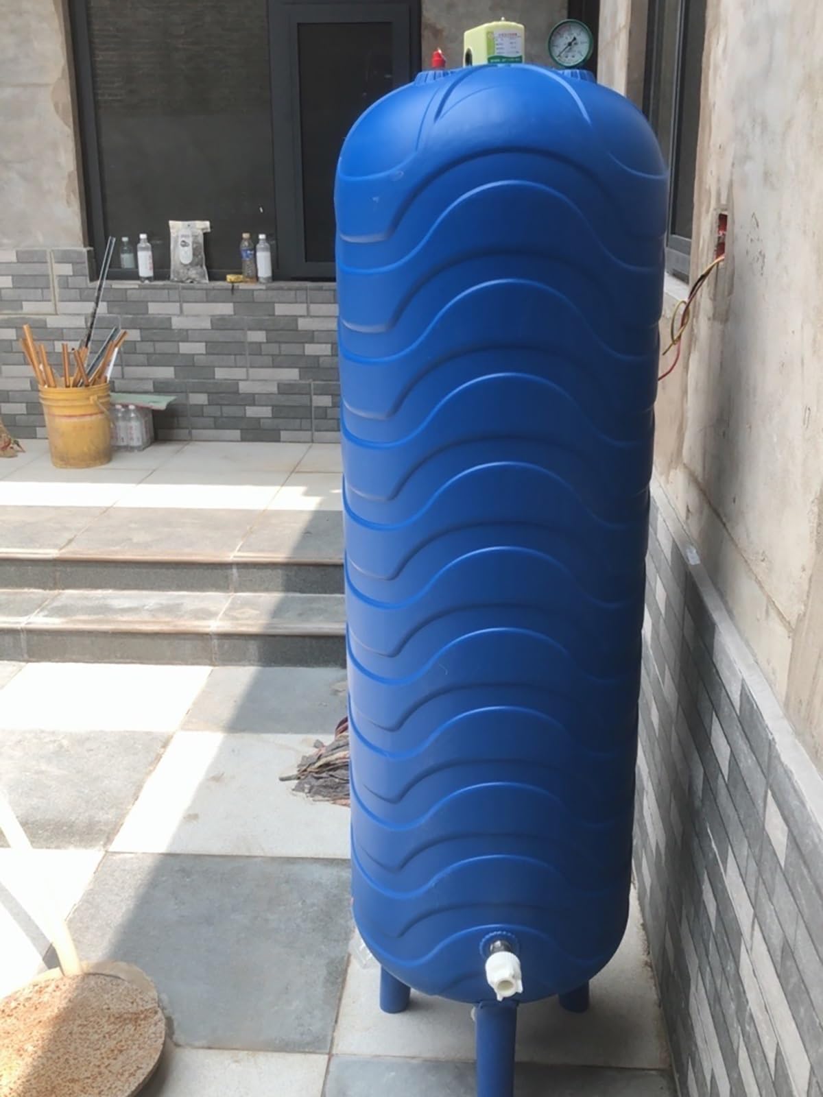 Cistern Water Pressure Tank Residential Garden Water Heater, Large-Capacity Well Tanks for Agricultural Irrigation/ Domestic Water/ Wells, Pressure Tank 10 20 25 30 35 40 50 60 Gallon ( Size : 80x35cm