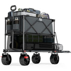 TIMBER RIDGE 400L Folding Double Decker Wagon with Brakes, 54" Extra Long