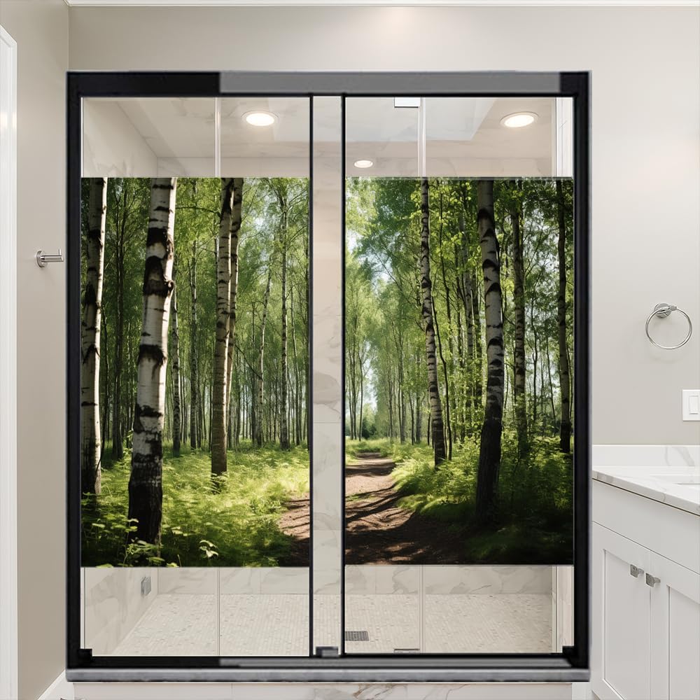 Dense Forest Window Privacy Film 35.4Wx55.1L-inch x2 Pcs