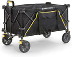 Gorilla Carts Collapsible Folding Outdoor Utility Wagon, 7 Cu Ft, Black