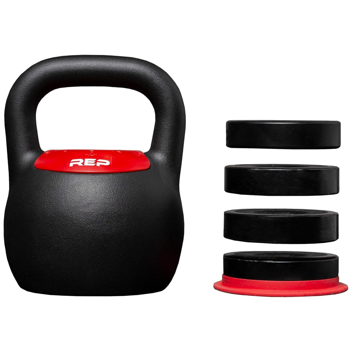 Rep Fitness Adjustable Kettlebell | Weight Set for Home Gym | Strength Training Equipment for Men & Women | Compact Steel Bell with Ergonomic Handle | Choose 16 kg, 24 kg or 40 lb Models
