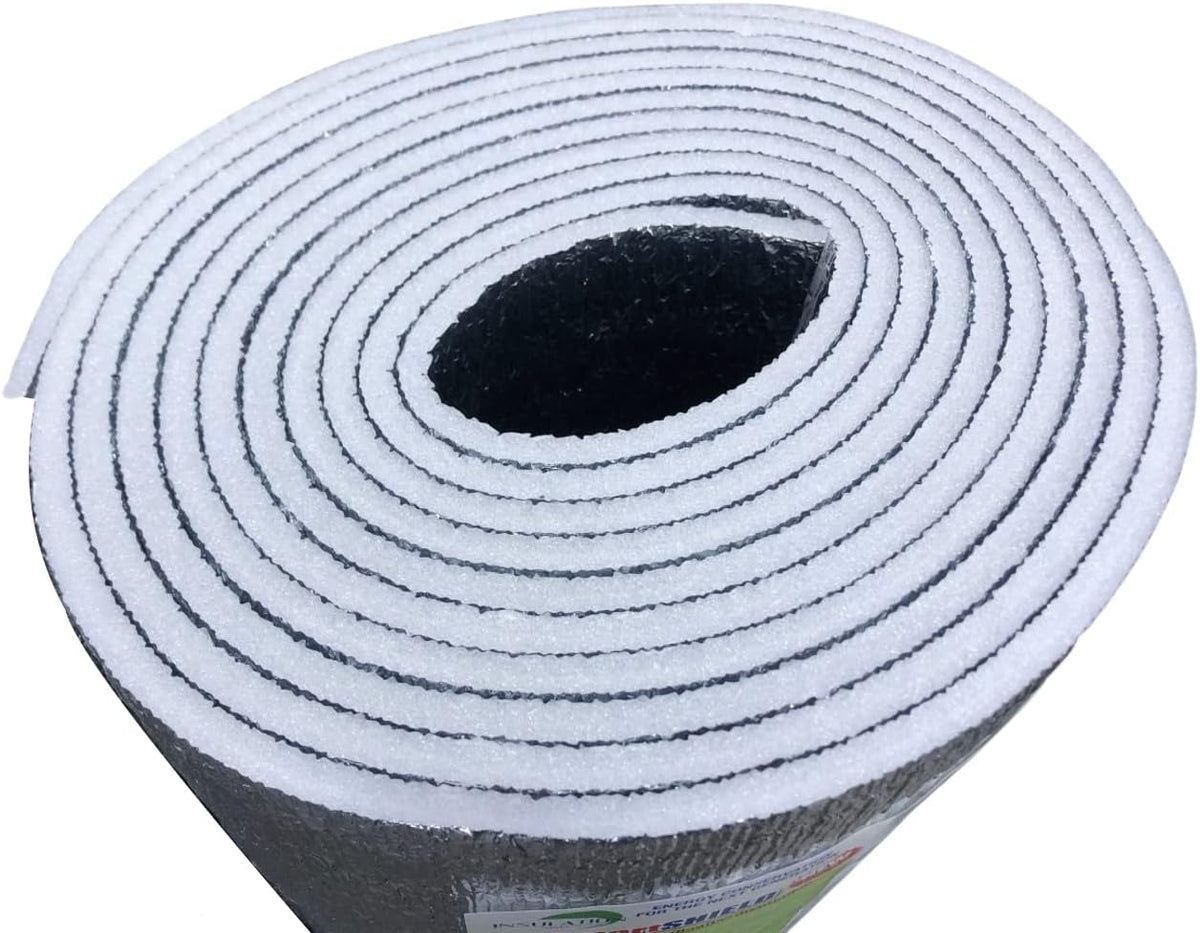 SmartSHIELD -10mm 48" x 50ft R22 Reflective Insulation roll, Foam Core Radiant Barrier, Thermal Insulation Shield - Foil / Foil