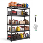 VEVOR Storage Shelving Unit 5-Tier Adjustable 2000 lbs Capacity 60"x24"x78"