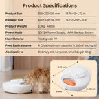 Robotail Automatic Cat Feeder for Wet Food, Smart Dual-Temp Semiconductor Cooling & Heating Auto Cat Feeder with Multi-Function App, 4 Fresh Meal for Cats Small Dog Easy to Clean