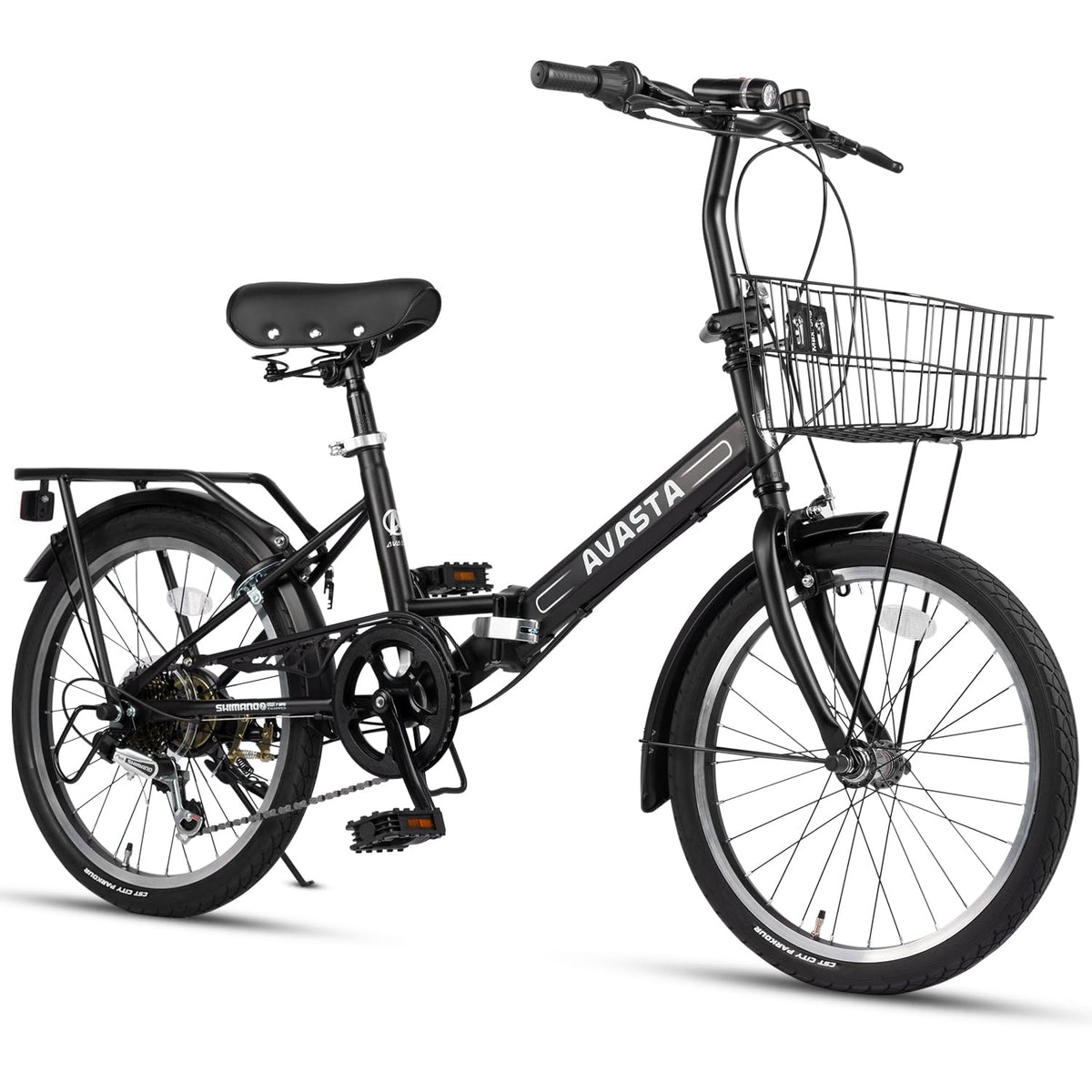 AVASTA Quartet Folding Bike, 20/24 Inch, 7-Speed, Dual Brakes