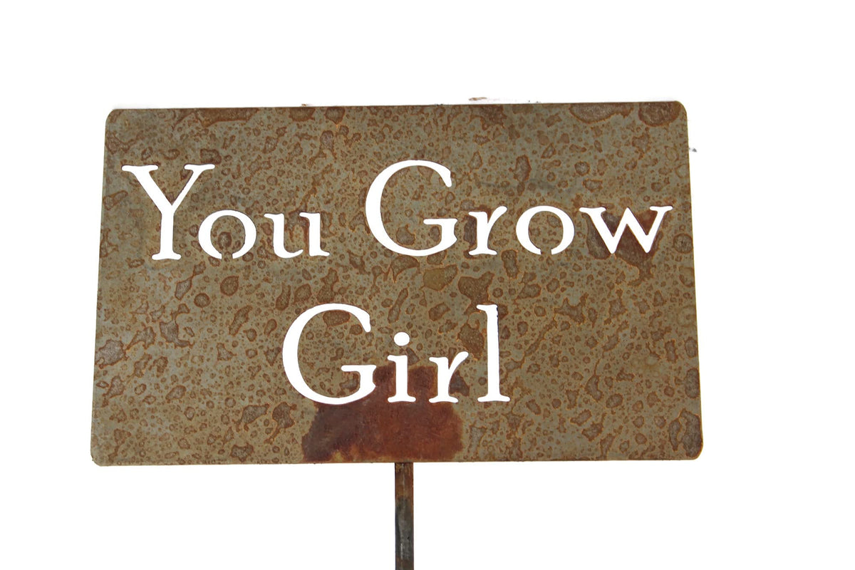 Funny Garden Stake 20 to 33 Inches Tall (Gardener Wanted, XL 33" Tall)