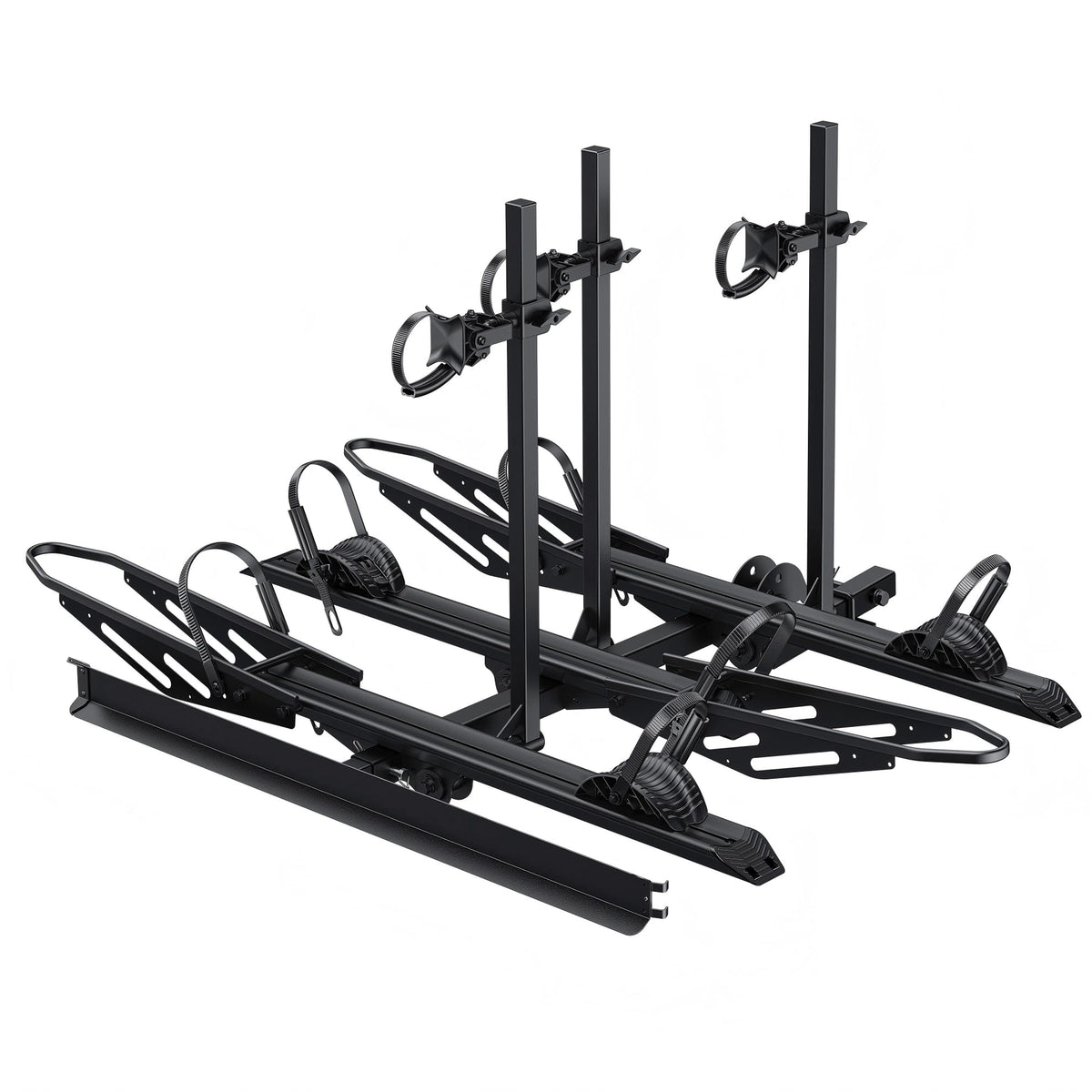 YOUNG ELECTRIC 100LBS. Capacity Aluminum 1-Ebike Rack for Bicycles and Electric Bikes, fits Car SUV Van RV and Trailer with 2" Receiver