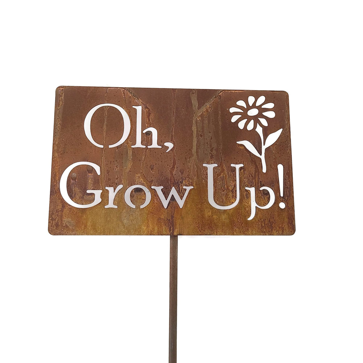 Funny Garden Stake 20 to 33 Inches Tall (The Orchard, Large 28" Tall)