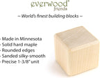 23 pc Toddler Chunky Hard Maple Wooden Block Set