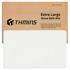 THMINS Extra Large Stone Bath Mat, 36''x24'' Stone Shower Mat