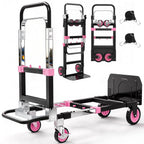3-in-1 Folding Heavy Duty Hand Truck Dolly Cart Trolley with Wheels (Blue)
