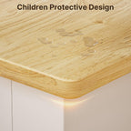 Gizoon Kitchen Island Cart with Storage Cabinet & Removable Tray