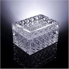 Ashtrays Fashion Crystal Ashtray Multi-function with Cover Dual-use Ashtray Household Living Room Coffee Table ash Tray(Clear)