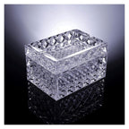 Ashtrays Fashion Crystal Ashtray Multi-function with Cover Dual-use Ashtray Household Living Room Coffee Table ash Tray(Clear)