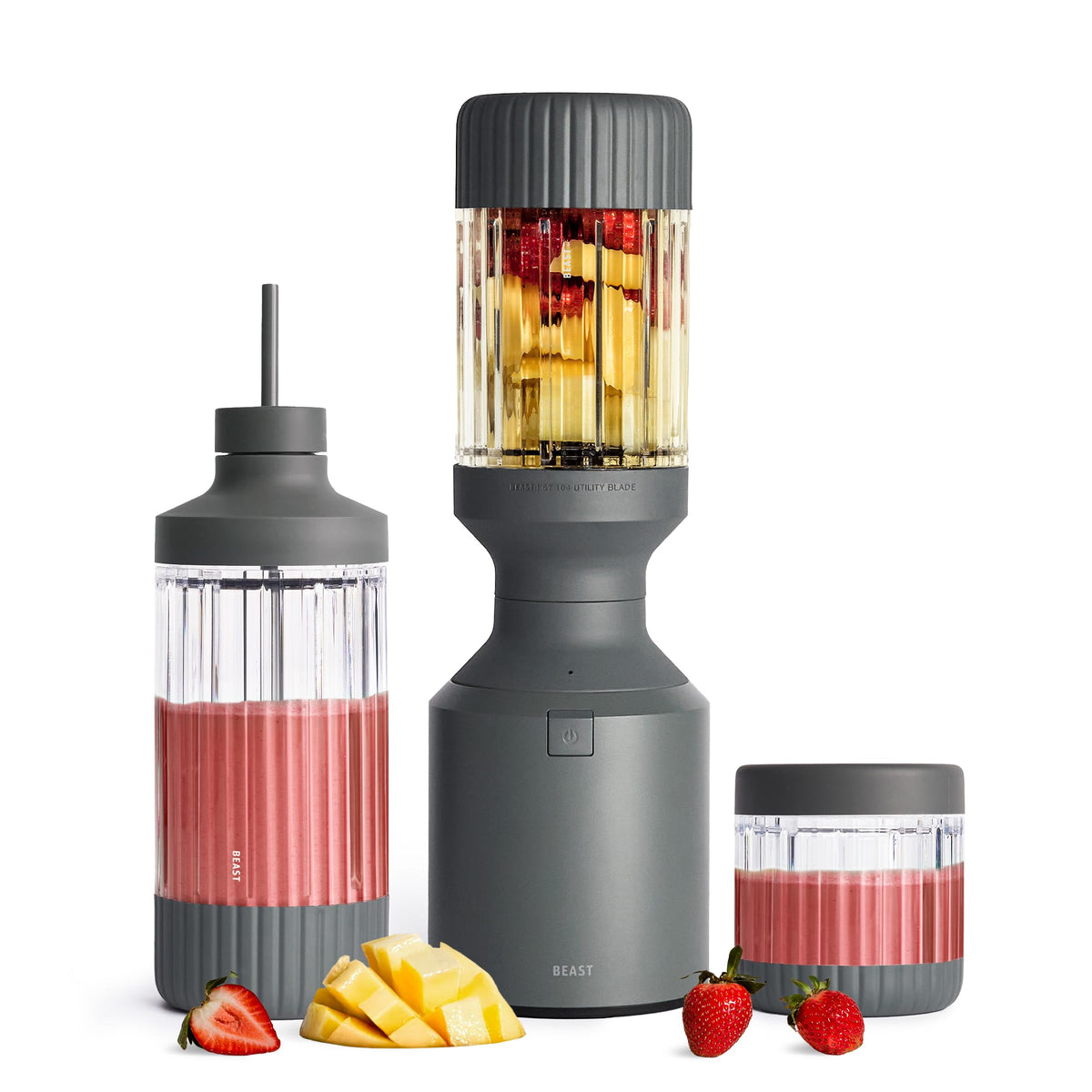 Beast Mega 1200 Stainless Steel Countertop Blender, Sage, 1200W