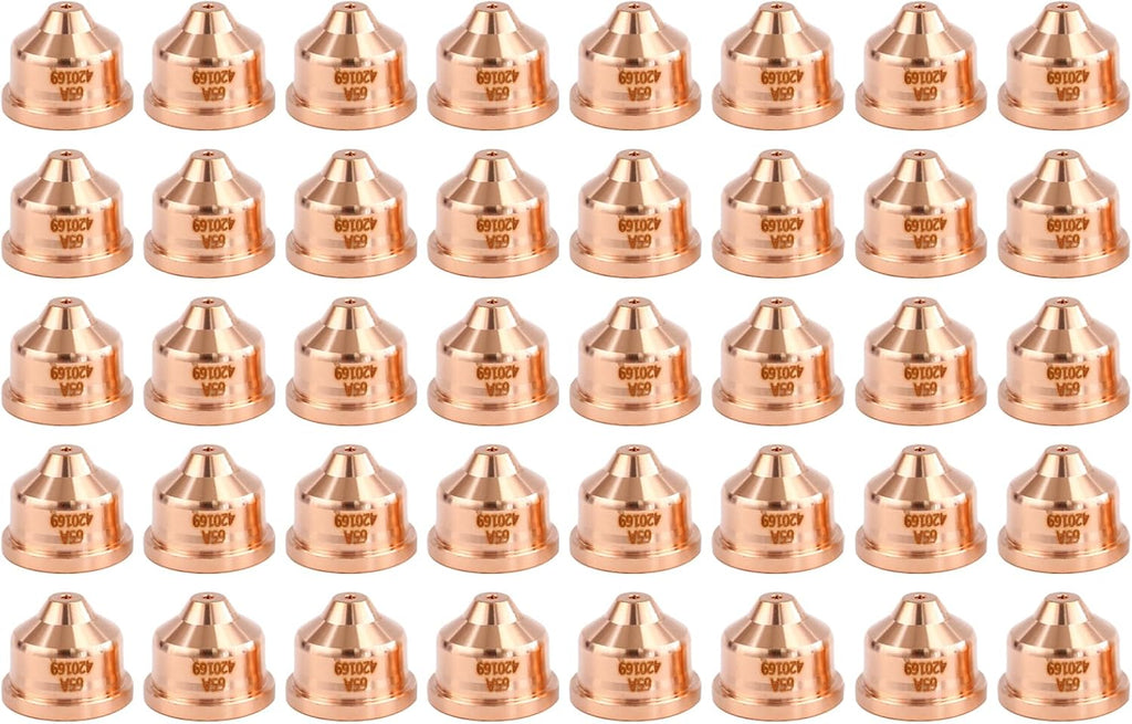 40pcs 420169 Nozzle Tips 65A Fit PMX125 Plasma Cutting Torch Consumables