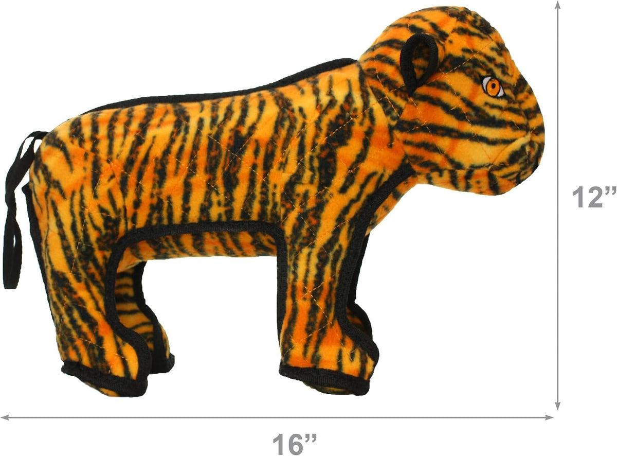 TUFFY® 2 Pack Tiger Ultra Durable Plush Dog Toys