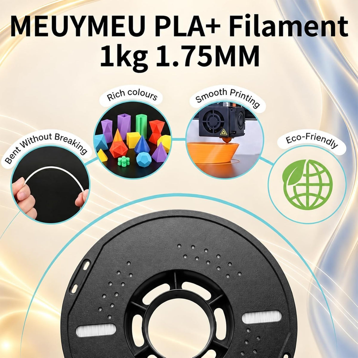 10KG PLA+ Filament Bundle, 1.75mm 3D Printer Filament