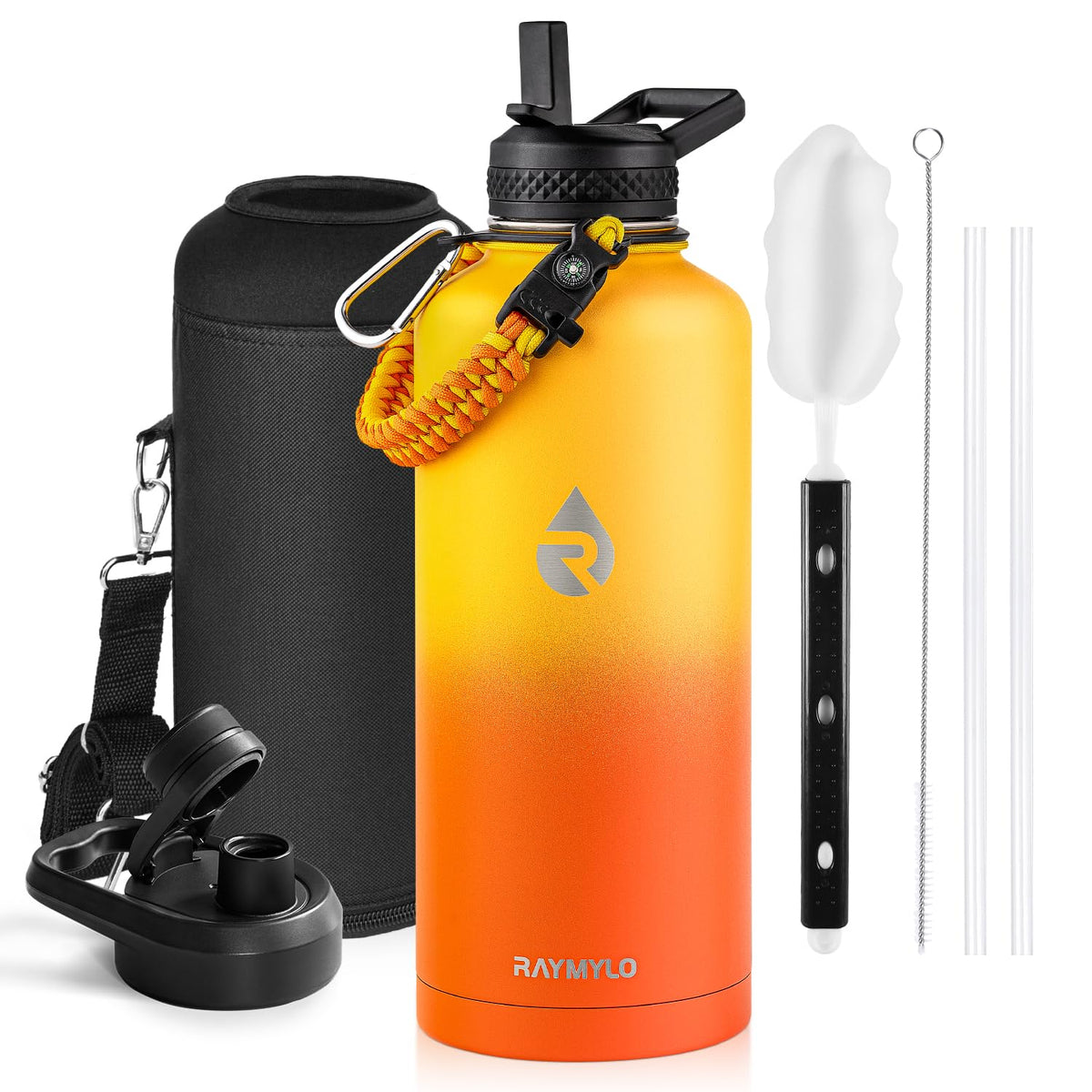 RAYMYLO Insulated Water Bottle 40 oz, Triple Wall Vacuum Stainless Steel