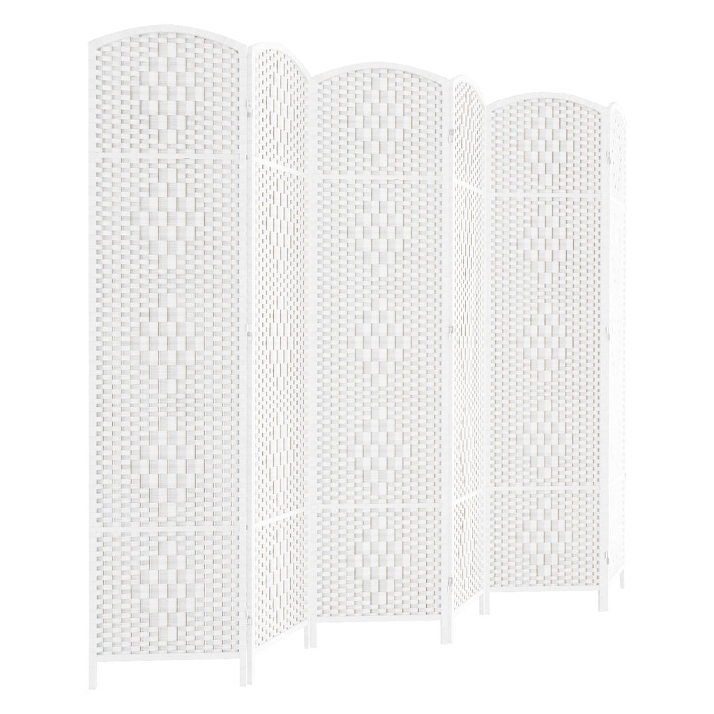 HALLYBEE Room Divider Panel,8 Panel Partition Room Dividers, Dark Mocha