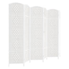 HALLYBEE Room Divider Panel,8 Panel Partition Room Dividers, Dark Mocha