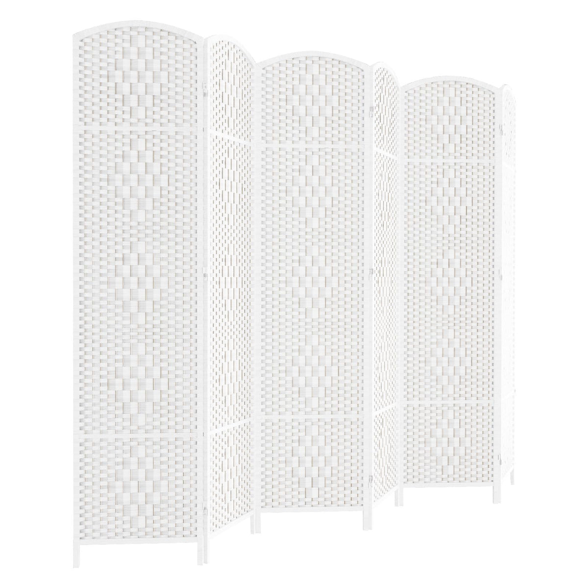HALLYBEE Room Divider Panel,8 Panel Partition Room Dividers, Dark Mocha