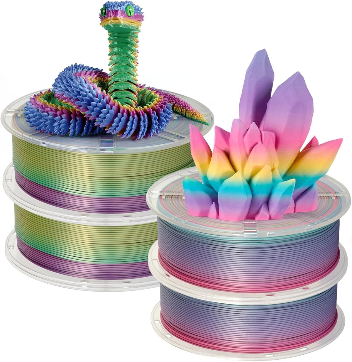 Kingroon 16KG PLA Filament Bundle 1.75mm 3D Printer Filament Multicolor Pla Filament Bulk for Most 3D Printer, Dimensional Accuracy +/- 0.02 mm, 1kg Spool,16 Rolls,16 Colors