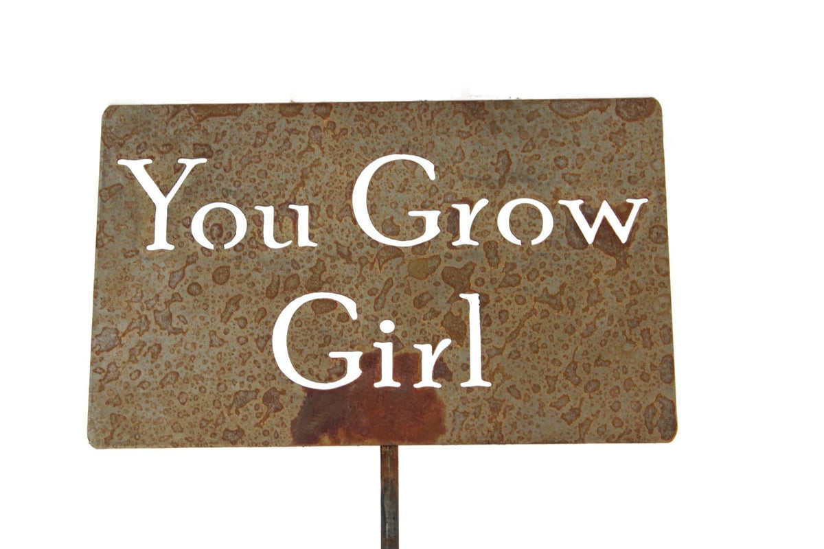 Funny Garden Stake 21 to 33 Inches Tall (Cool Beans, XL 33" Tall)
