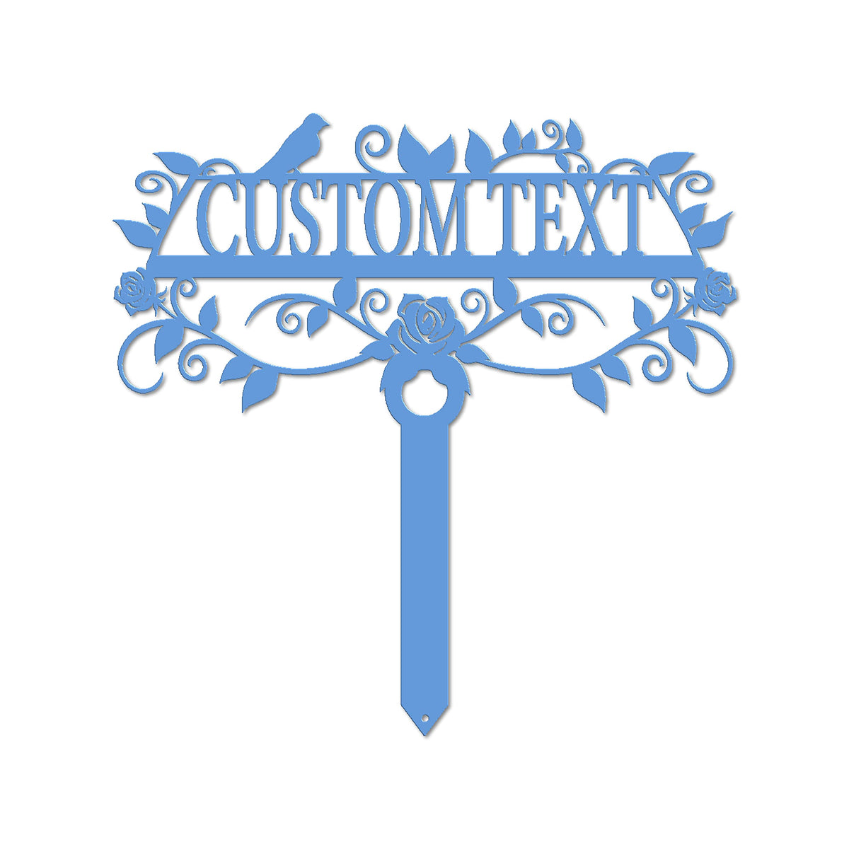 Lewis Design Company Rose Garden Custom Stake (25" W x 25" H, Black)
