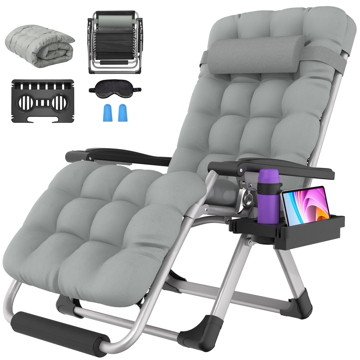 Suteck Oversized Zero Gravity Chair,500LBS 33In XXL Outdoor Recliner Chairs