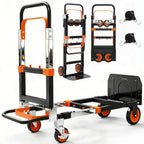 3-in-1 Folding Heavy Duty Hand Truck Dolly Cart Trolley with Wheels (Blue)