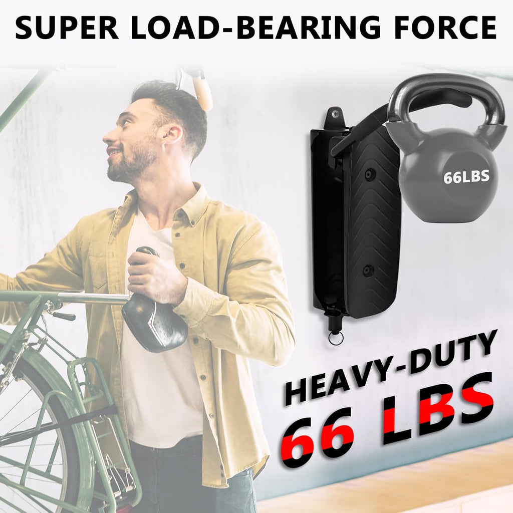 Four Packs Bike Wall Mount Bicycle Swivel Hanger Vertical Bike Rack Bicycle Storage Rack