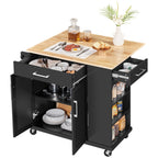 Yaheetech 32 Inches Kitchen Island Cart with Storage Cabinet, Drawer, White