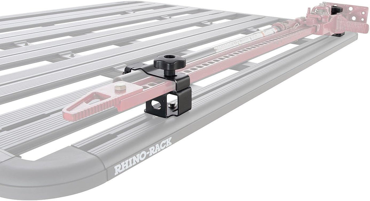 Rhino-Rack Hi-Lift Jack Mount Brackets, Top Mount, Carry Your Farm Jack/Hi Lift Jack on Your Pioneer Platform, Strong Powder Coated Steel, 2 Brackets (43219)