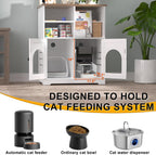 GDLF Cat Feeding Station for Microchip Feeder with Dog-Proof Design