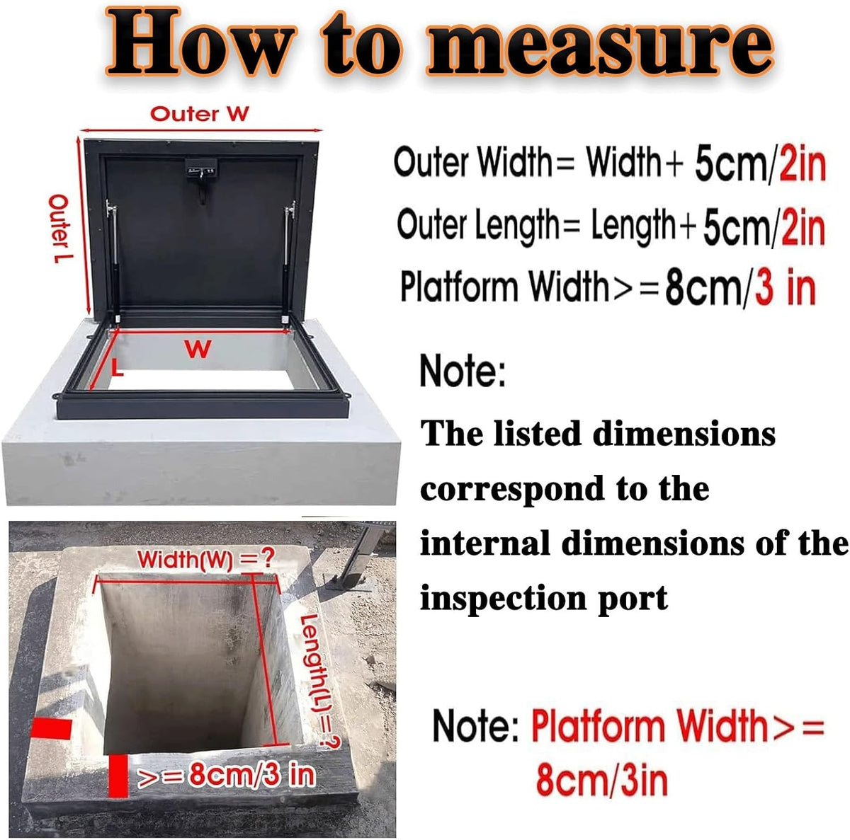 Black Galvanized Roof Hatch, 20x24in(51x61cm) Roof Access Hatch Roof, Attic Skylight Cover Steel Roof Hatch Vent Access Door, with Handle & Gas Shock Strut, for Warehouse Attic Cellar