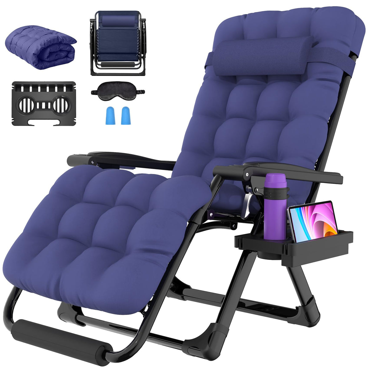 Suteck Oversized Zero Gravity Chair,500LBS 33In XXL Outdoor Recliner Chairs