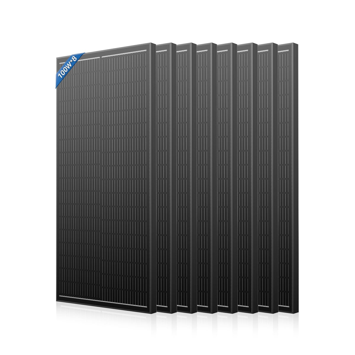 N-Type 18BB 100W Solar Panel, 12V 100 Watt Solar Panel 2 Pack