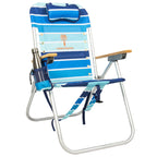 Tommy Bahama Hi-Boy 17" Seat Height 4-Position Lace-Up Suspension Folding Beach Backpack Chair