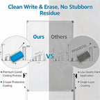 40x28 Rolling Whiteboard with Stand, Double Sided Magnetic Dry Erase Board on Wheels, Mobile Freestanding White Board for Office, Classroom & Home Use