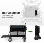 TIMBER RIDGE 400L Folding Double Decker Wagon with Brakes, 54" Extra Long