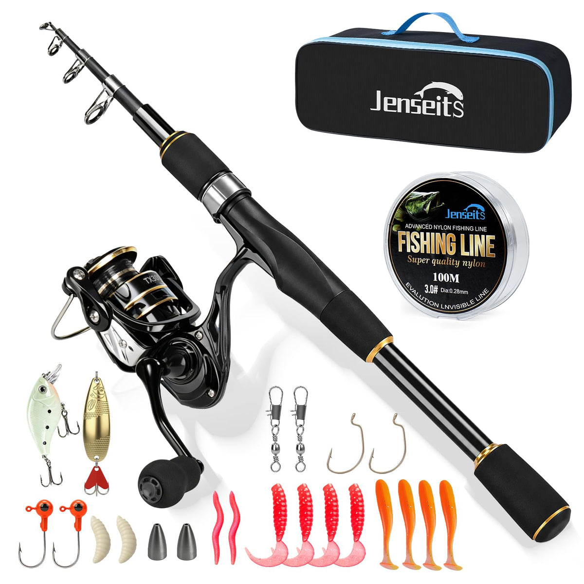 Jenseits Fishing Rods, Fishing Pole & Reel Combos for Freshwater Fishing