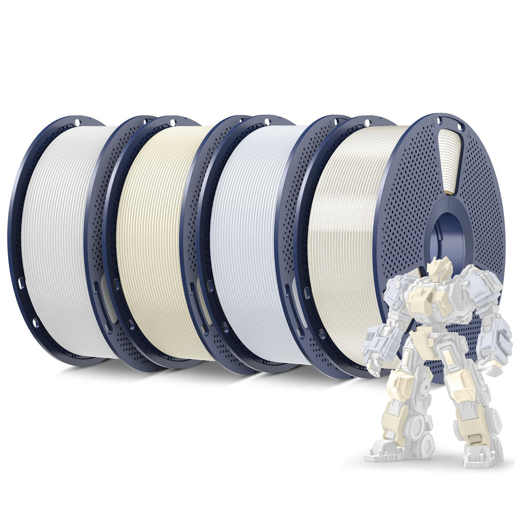 SUNLU PLA Plus Filament 1.75mm, 10KG Bundle, Black & White