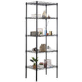 FDW | 6-Tier Wire Shelf with Wheels | 45" x 18" x 82" | Chrome