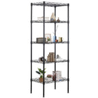 FDW | 6-Tier Wire Shelf with Wheels | 45" x 18" x 82" | Chrome