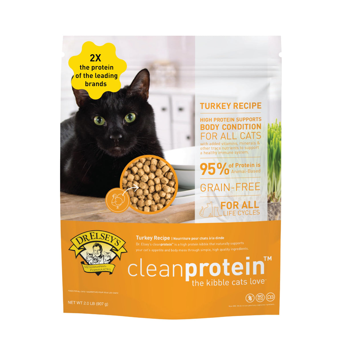 Dr. Elsey's cleanprotein Chicken Cat Kibble 6.6 lb. Bag