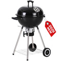 22 inch Kettle Charcoal BBQ Grill with Wheels for Outdoor Cooking