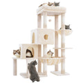 Hey-brother Cat Tree Tower with 3 Condos, Step Climbing Pathway MPJ081G