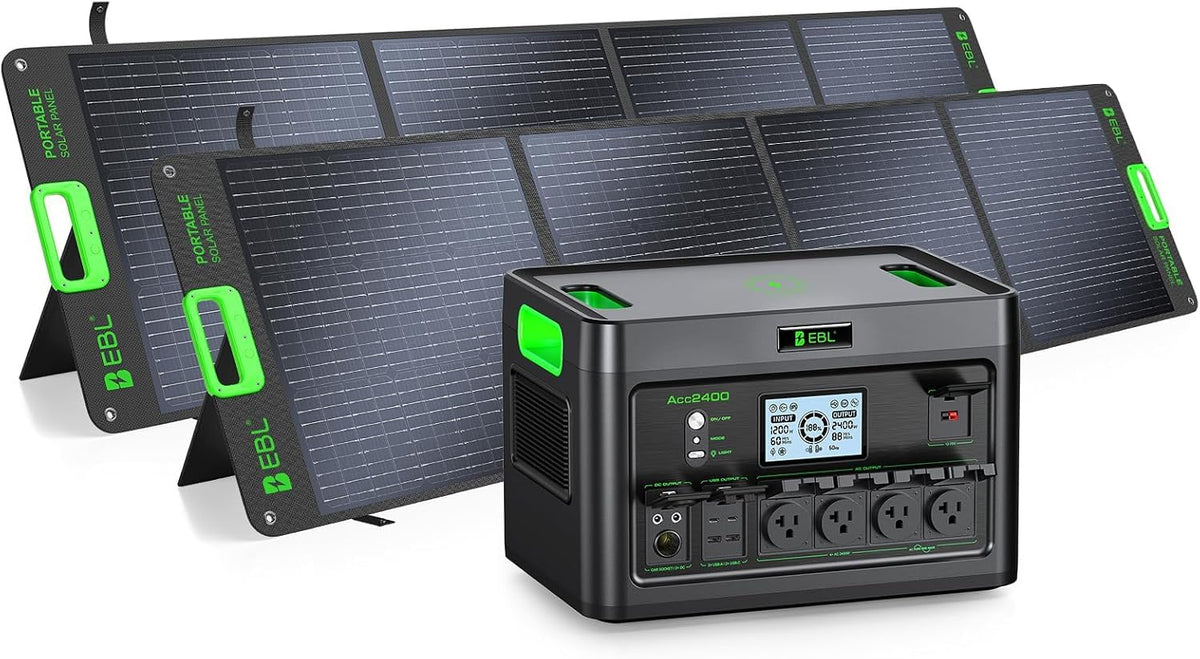 EBL Portable Power Station 500w(Peak 1000W), Camping Solar 519.48Wh Outdoor