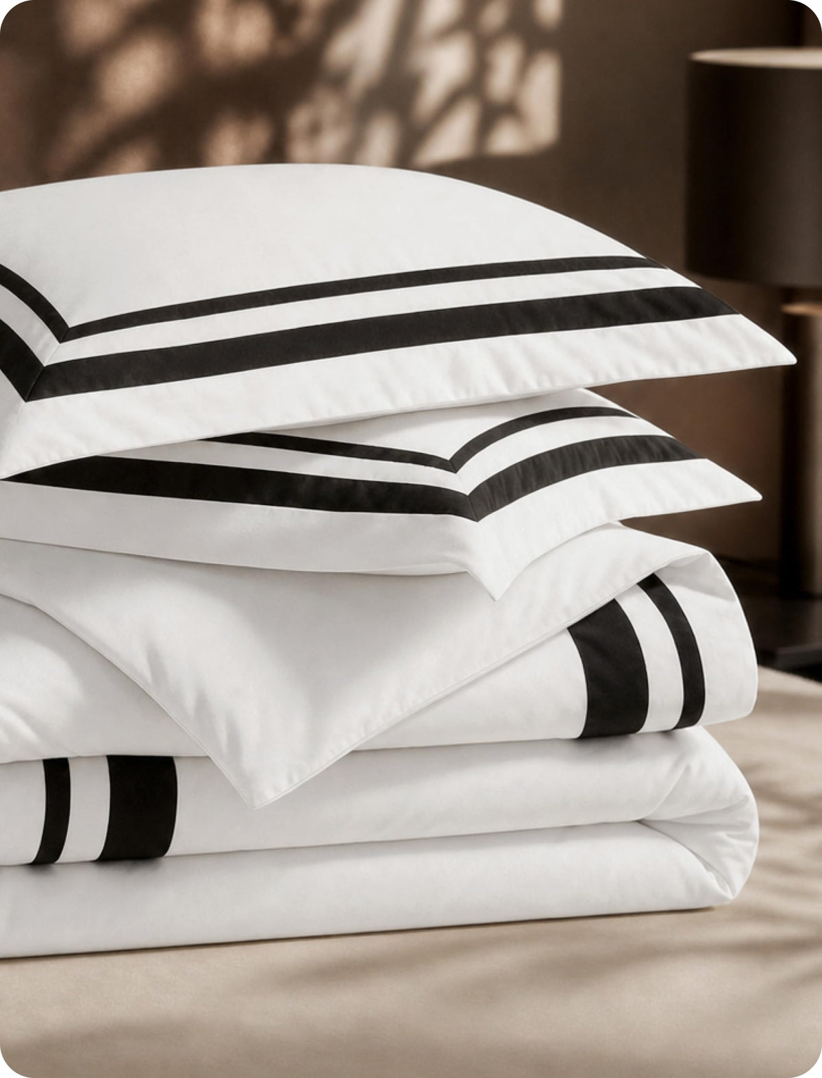 Bedsure PureWoven 100% Cotton Percale Duvet Cover King, Rope Weave, White